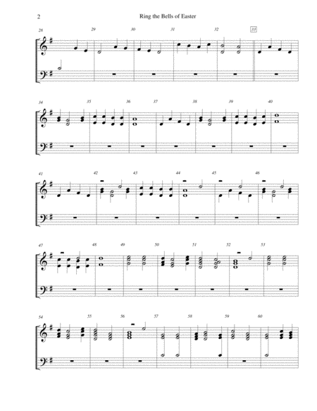 Ring The Bells Of Easter For 2 Octave Handbell Choir Page 2