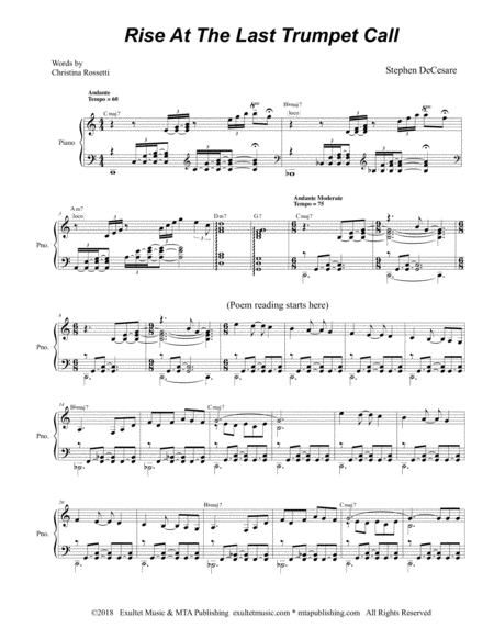 Rise At The Last Trumpet Call For Satb Page 2
