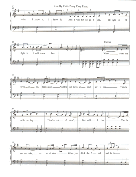 Rise Easy Piano Page 2