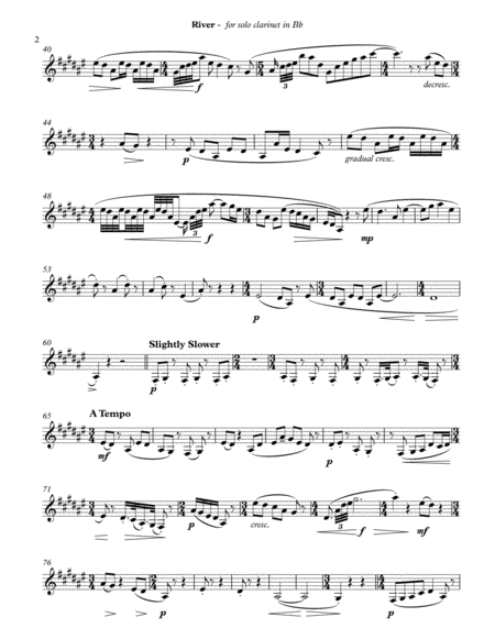 River Clarinet In Bb Page 2