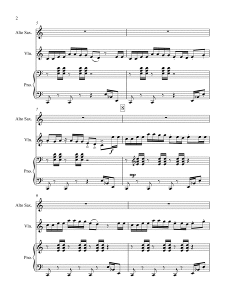 River Suite For Alto Sax Violin And Piano Page 2