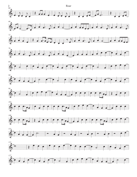 Roar Easy Key Of C Flute Page 2