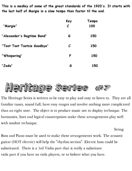 Roaring 20s Medley String Orchestra Heritage Series 7 Page 2