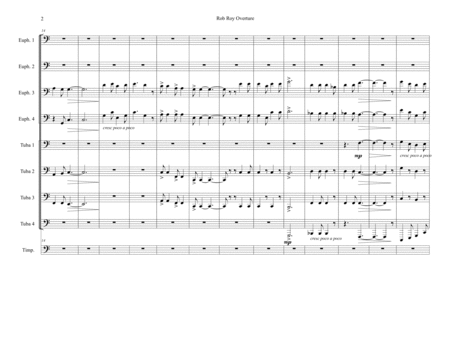 Rob Roy Overture For Tuba Ensemble With Timpani Page 2