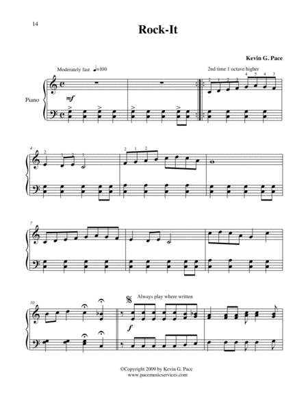 Rock It Easy Piano Solo Page 2