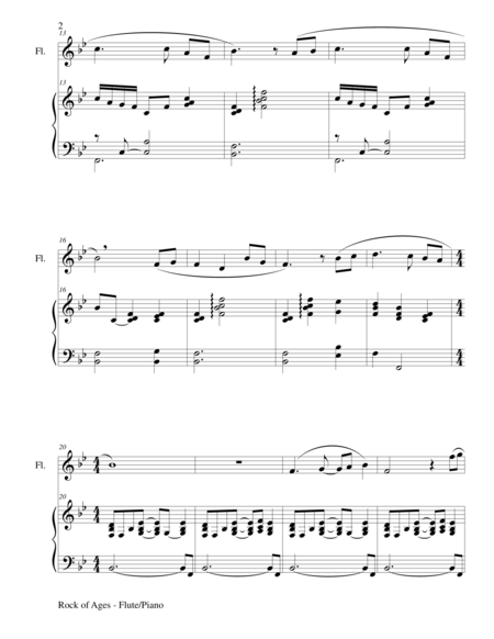 Rock Of Ages Flute Piano And Flute Part Page 2