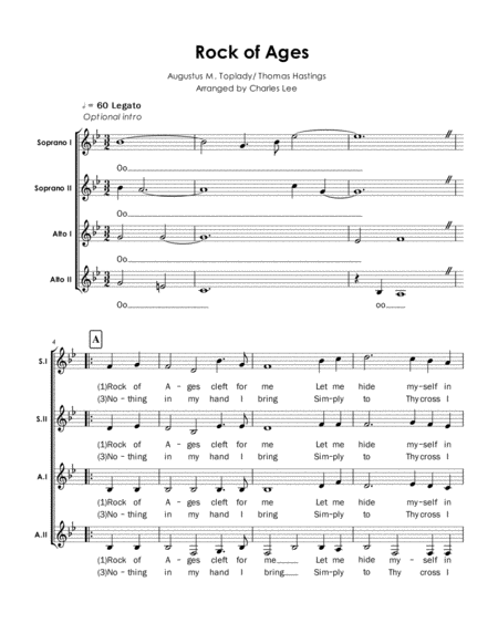 Rock Of Ages Ssaa A Cappella Page 2