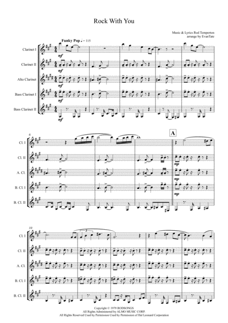 Rock With You For Clarinet Quintet Page 2