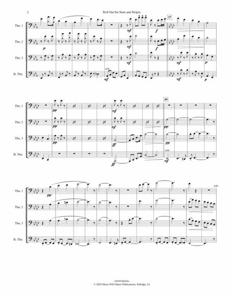 Roll Out The Stars And Stripes Trombone Quartet Page 2