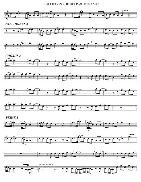 Rolling In The Deep Alto Sax Page 2