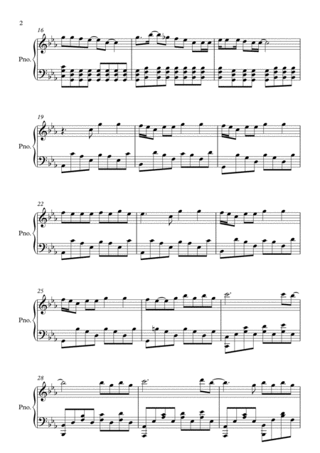 Rolling In The Deep By Adele Piano Page 2