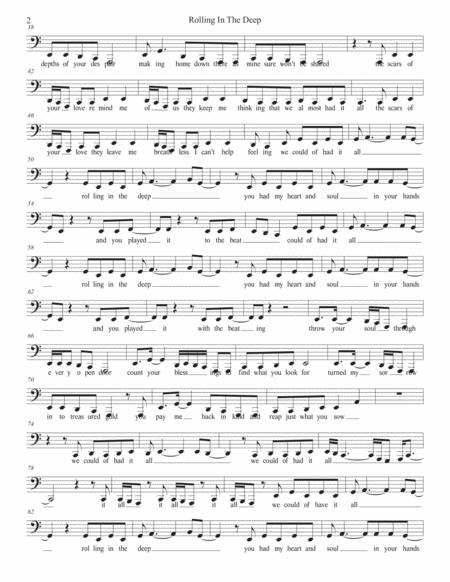 Rolling In The Deep Easy Key Of C Tuba Page 2