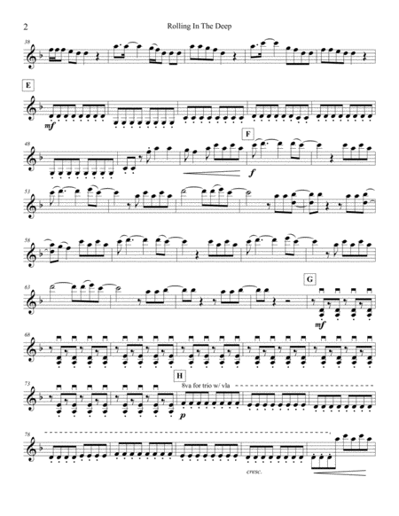 Rolling In The Deep For String Trio Page 2