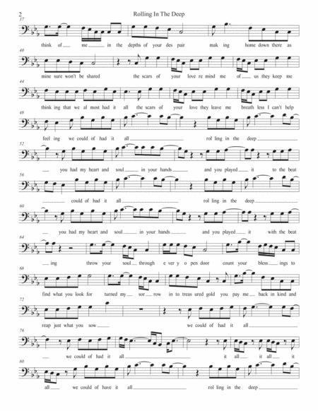 Rolling In The Deep Original Key Euphonium Page 2