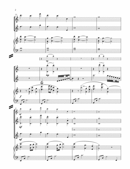 Romance 2 Flutes And Piano Page 2