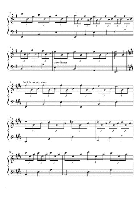 Romance De Amor Piano Solo With Note Names Page 2