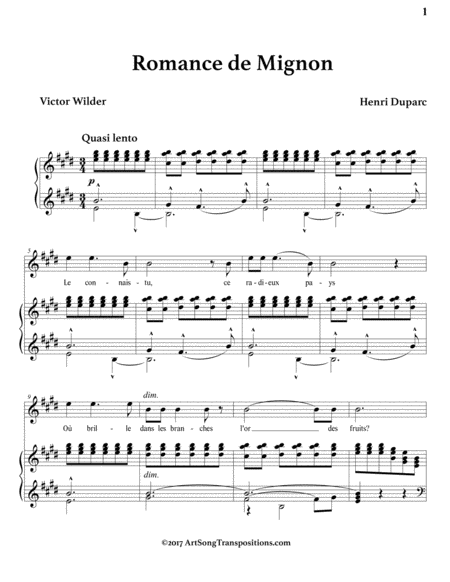 Romance De Mignon E Major Page 2