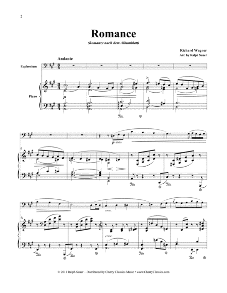 Romance For Euphonium Piano Page 2