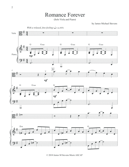 Romance Forever Viola Piano And Light Orchestration Page 2