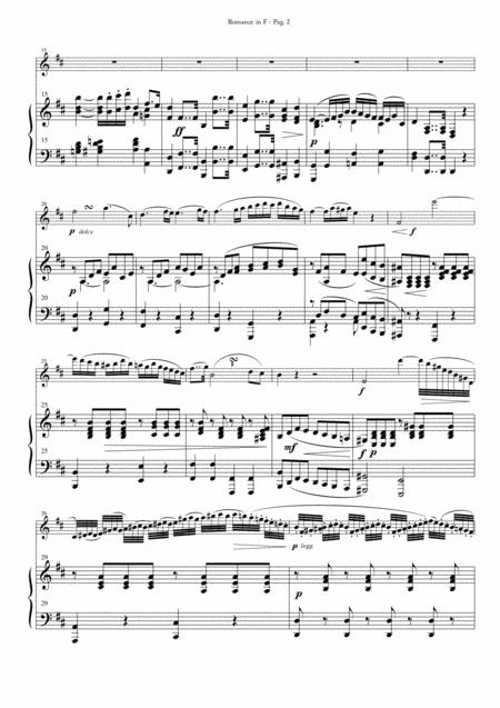 Romance In F For Oboe And Piano Page 2