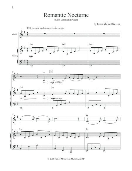 Romantic Nocturne Solo Violin And Piano Page 2