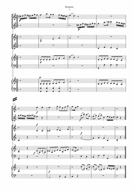 Romanze From Eine Kleine Nachtmusik Page 2