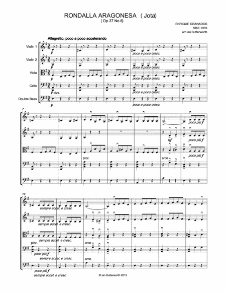 Rondalla Aragonesa Jota Spanish Dance Op 37 No 6 For String Orchestra Page 2