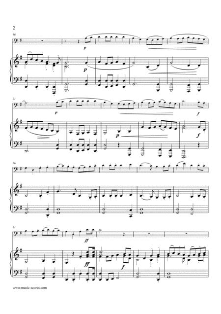 Rondeau Bridal Fanfare Cello And Piano G Major Page 2