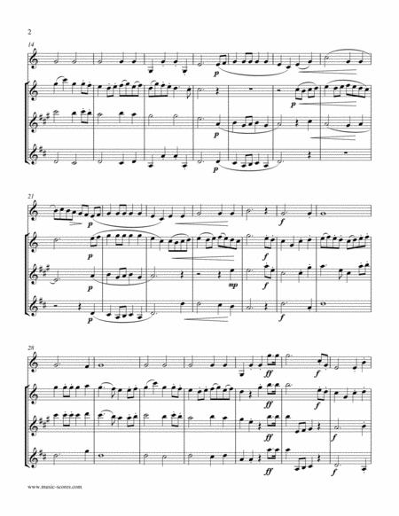 Rondeau Bridal Fanfare Violin Flute Alto Saxophone And Bass Clarinet Page 2