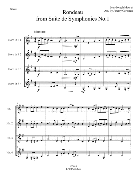 Rondeau For French Horn Quartet Page 2