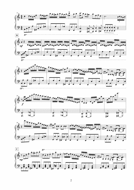 Rondo Alla Turca Jazz Arrangement Page 2