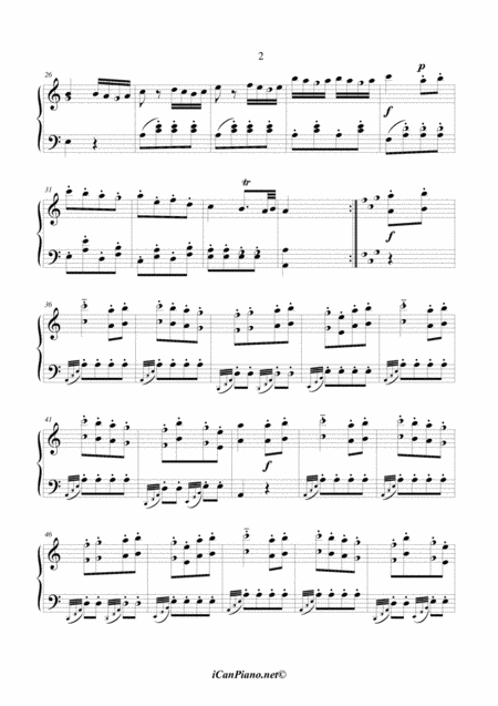 Rondo Alla Turka Mozart Icanpiano Style Page 2