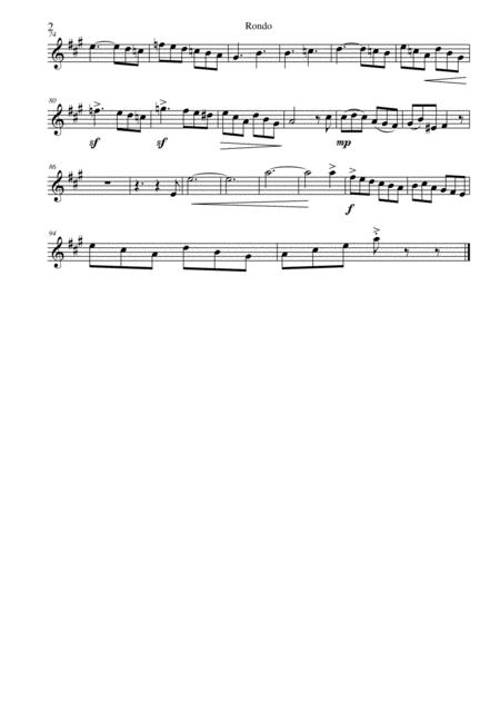 Rondo For Clarinet Page 2