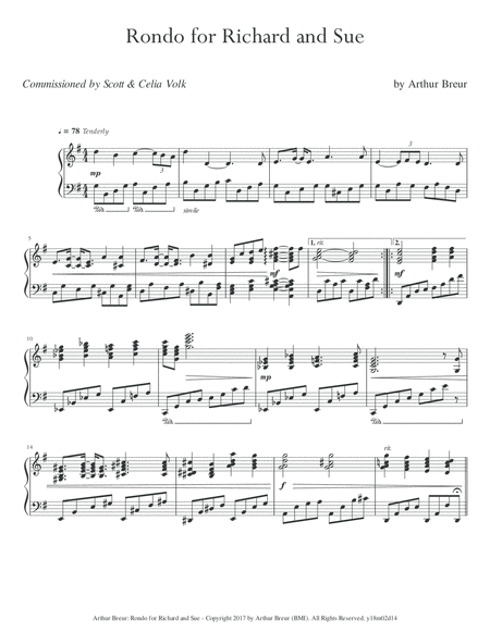 Rondo For Richard And Sue Piano Solo Page 2