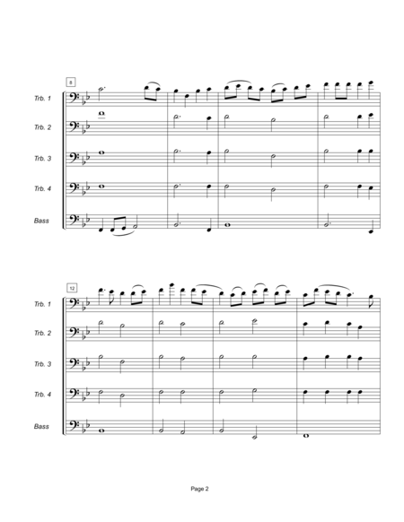 Rondou Mouret For Trombone Quintet Page 2