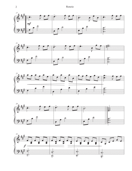 Ronzio For Solo Piano Page 2