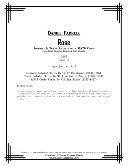 Rose Soprano Tenor Soloists With Ssatb Choir Op 2 Page 2