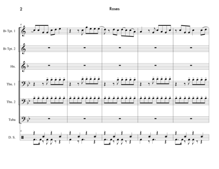 Roses By The Chainsmokers For Brass Quintet Page 2