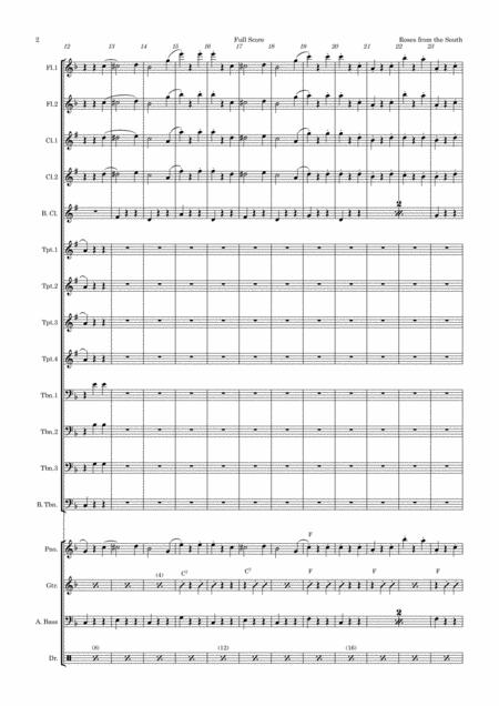 Roses From The South Strauss Waltz Medley For Big Band Woodwinds Page 2