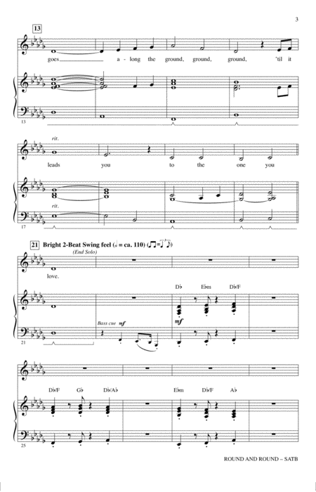 Round And Round From The Voice Arr Ed Lojeski Page 2