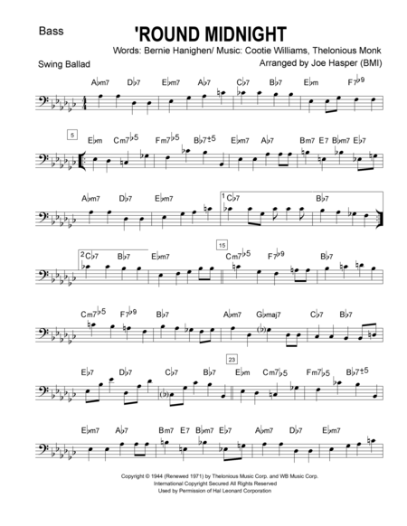 Round Midnight Basic Jazz Combo Page 2