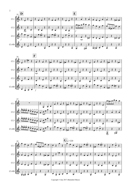 Rubba Ducky For Clarinet Quartet Page 2