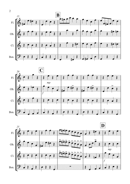 Rubba Ducky For Wind Quartet Page 2