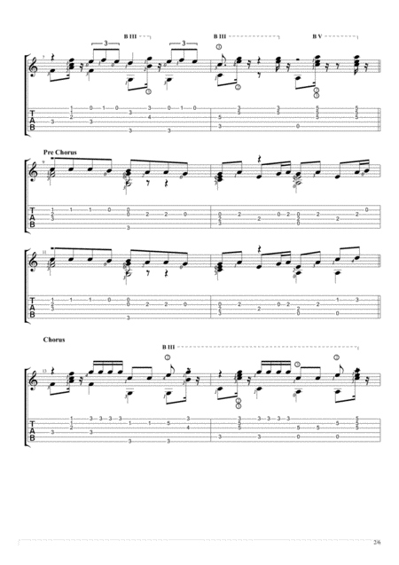 Rude Fingerstyle Guitar Solo Page 2