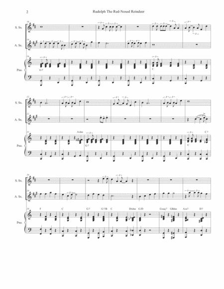 Rudolph The Red Nosed Reindeer Duet For Soprano And Alto Saxophone Page 2