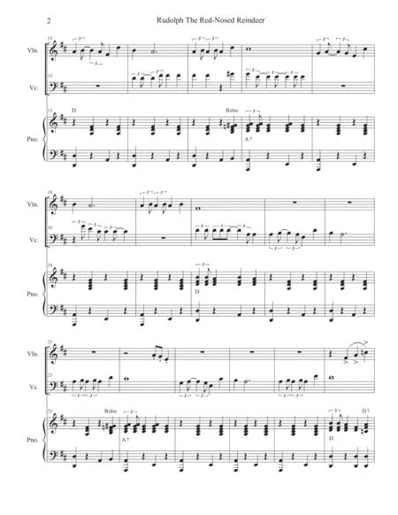 Rudolph The Red Nosed Reindeer Duet For Violin And Cello Page 2