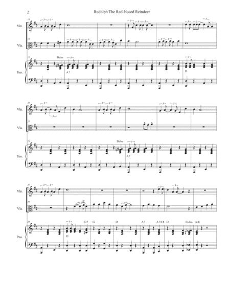 Rudolph The Red Nosed Reindeer Duet For Violin And Viola Page 2