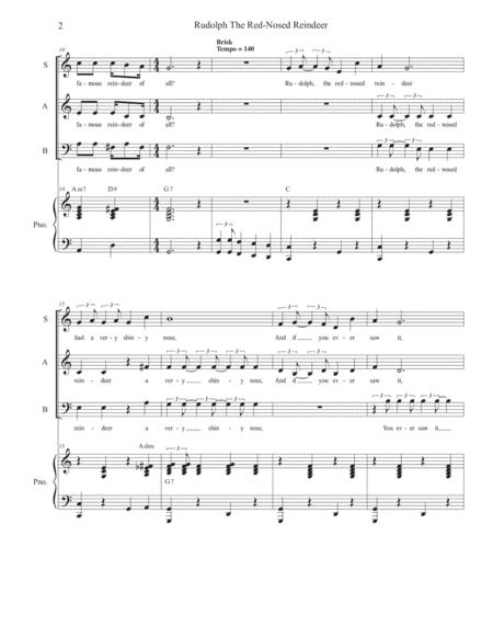 Rudolph The Red Nosed Reindeer For Vocal Trio Sab Page 2