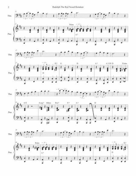 Rudolph The Red Nosed Reindeer Trombone Solo And Piano Page 2