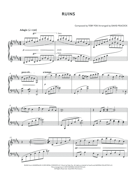 Ruins Undertale Piano Collections 2 Page 2